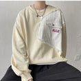 Load image into Gallery viewer, [Yurin Series] ★Tops★ 2color Casual Unisex Men's Color Switching Round Neck Easy to Match
