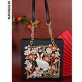 Load image into Gallery viewer, [MAOXIAOJIE series] ★China style bag★ Rabbit rabbit embroidery shoulder bag handheld original super cute black
