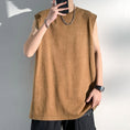 Load image into Gallery viewer, [BIGEMAN Series]★Tank Top★ Tops 3color Unisex Men's Large Size Black Green Brown
