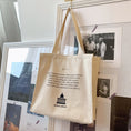 Load image into Gallery viewer, [Andcici Series]★Bag★ Tote bag, canvas, large capacity, date, book, casual, blue, beige, easy to match
