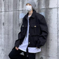 Load image into Gallery viewer, [Han Rishin Series] ★Jacket★ 2color Outerwear Unisex Men's Casual Easy to Match Short Length
