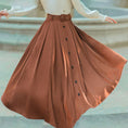 Load image into Gallery viewer, [XUANZI Series]★Skirt★ Bottoms Ladies Easy to match Simple Date Wedding Retro
