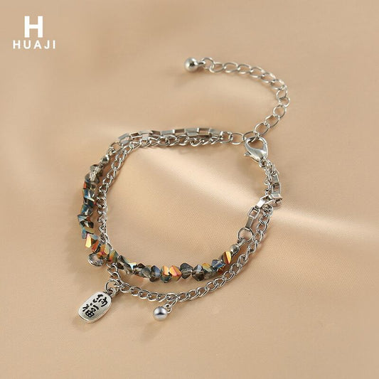 [HUAJI Series]★Bracelet★Bangle Women's Accessories Double Date Commuting Casual Cute