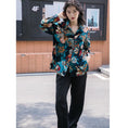 Load image into Gallery viewer, [YOUZI Series]★Shirt★ Tops, oil painting style, floral pattern, loose, retro, commuting, dating, ladies, unique, cute
