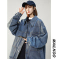 Load image into Gallery viewer, [CHAOMEICHEN Series] ★Jacket★ Outer Denim Jacket Unisex Men's Jeans Blue Blue
