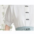 Load image into Gallery viewer, [EQD Series]★Chinese style shirt★ Tops, short sleeve shirts, Hanfu tops, summer clothes, simple, easy to match
