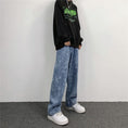 Load image into Gallery viewer, [MGJM Series]★Denim Pants★ Bottoms Unisex Men's Trousers Blue Blue Print Easy to Match
