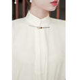 Load image into Gallery viewer, [BRMFUGU series] ★Chinese style shirt★ Tops to improve your temperament, Chinese clothes, white, white, retro, simple
