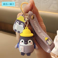 Load image into Gallery viewer, [MEIMEI Series]★Keychain★ 6 Types Penguin Decorations Accessories Couple Pink Ears Police Blue Hat Yellow Hat
