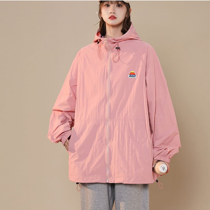 [GEBOXUAN Series]★Jacket★ 4color Outer Thin Summer Clothes Sun Protection Unisex Men's Cute Simple Casual