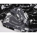 Load image into Gallery viewer, [BEAT BOY Series] ★Shirt with tie★ Ink pattern floral pattern tops short sleeve shirt unisex men's print black black
