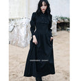 Load image into Gallery viewer, [Da Qinglong Shu Series] ★Chinese style dress★ Long length Chinese clothing Original Black Black Improves your temperament
