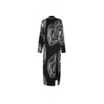 Load image into Gallery viewer, [Da Qinglong Shu Series] ★China-style dress★ Improved cheongsam dress, long sleeves, slits, print, long length, original, slimming
