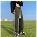 [NANSHI Series]★Casual Pants★ 3color Bottoms Trousers Unisex Men's Sports Style Stylish Vertical Stripes