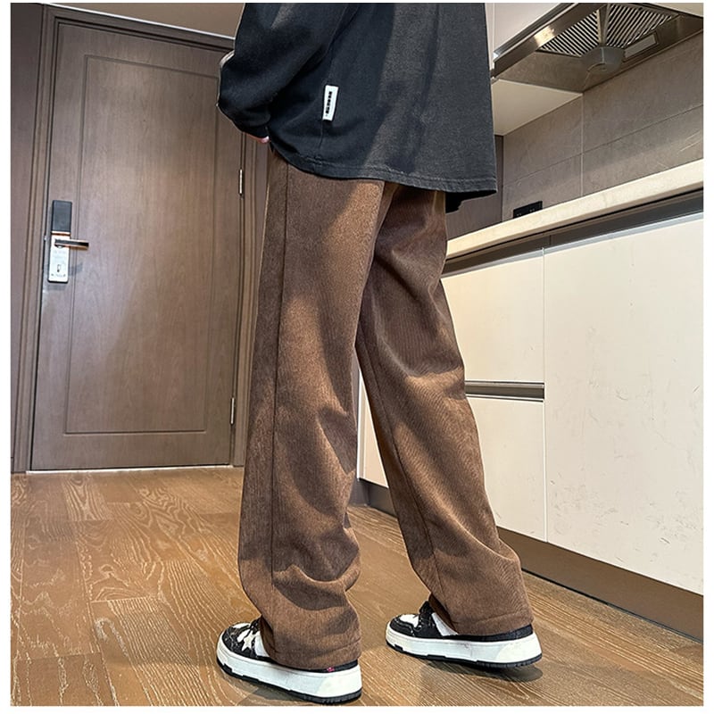 [BIGEMAN Series] ★Casual Pants★ Brushed lining 3color Bottoms Pants Unisex Men's Large Size Simple