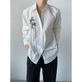 Load image into Gallery viewer, [QUANYI Series]★China style shirt★ Tops Bamboo Bamboo embroidery Unisex Men's White White Simple
