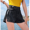 Load image into Gallery viewer, [Flower Series] ★Shorts★ Shorts Pants Denim 2color Easy to match Summer SML Blue Black
