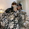 Load image into Gallery viewer, [PPDJ Series] ★Cotton coat★ 4color outer winter coat Color scheme Unisex Men's Large size Snowy mountain pattern
