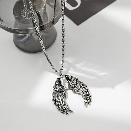 [CHENYUAN Series] ★Necklace★ Accessories Unisex Men's Wings Easy to match Cool