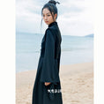 Load image into Gallery viewer, [Da Qinglong Shu Series] ★Chinese style dress★ Fake layered Chinese clothing slimming black black original
