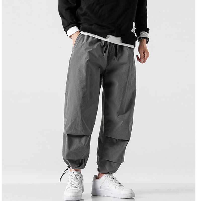 [BIGEMAN Series] ★Casual Pants★ 2color Quarter-length Bottoms Pants Unisex Men's Large Size Spring Clothes Retro