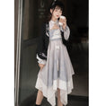 Load image into Gallery viewer, [Dust smoke cloud dream---Yuran beauty series]★China style outerwear★Chinese clothes, Hanfu tops, happi coat, black, black, easy to match
