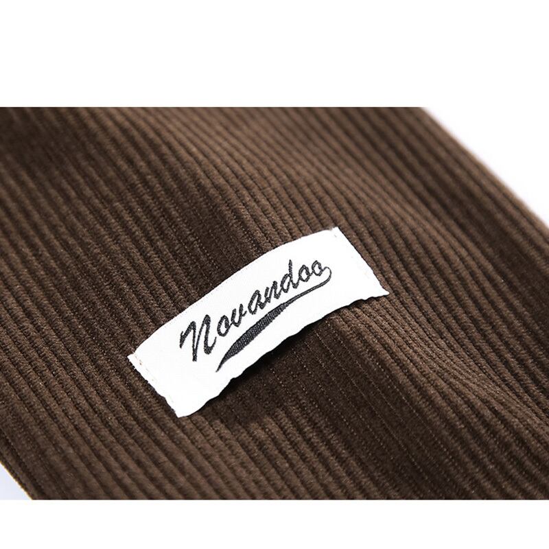 [NOVANDOO Series] ★Tops★ 4color Unisex Men's Corduroy Brown Black Gray Beige