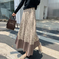 Load image into Gallery viewer, [Kaederin Series] ★Knit Skirt★ 3color Bottoms Slimming Elastic Waist Stylish Black Gray Light Brown
