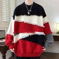 Load image into Gallery viewer, [ZUOFEILI Series] ★Sweater★ 5color Tops Unisex Men's Large Size Switching Color Scheme Stylish
