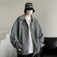 Load image into Gallery viewer, [TIAOTA series]★Jacket★ 3color outerwear unisex men's green black gray suede
