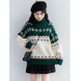 Load image into Gallery viewer, [ZISUO Series]★Sweater★ 2color Tops Christmas Red Green High Neck Thick Warm
