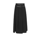 Load image into Gallery viewer, [Big Blue Dragon Series] ★China style skirt★ Bottoms with belt, black, high-looking, slimming, improving temperament
