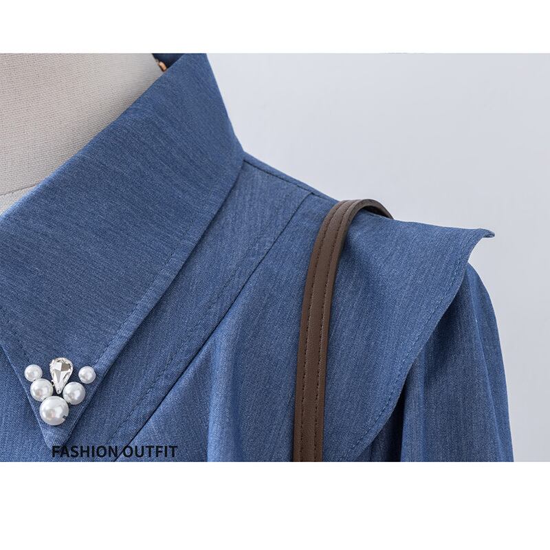 [XIANXIAN Series]★Shirt★ Tops Ladies Commuting Date OL Office Stylish Blue Blue