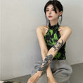 Load image into Gallery viewer, [Style Series] ★China style tops★ Camisole Tank Top Tie-dyed Easy to match Slimming Green Green
