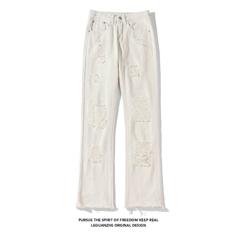 [BIGEMAN Series]★Denim pants★ 2color bottoms pants unisex men's large size black white