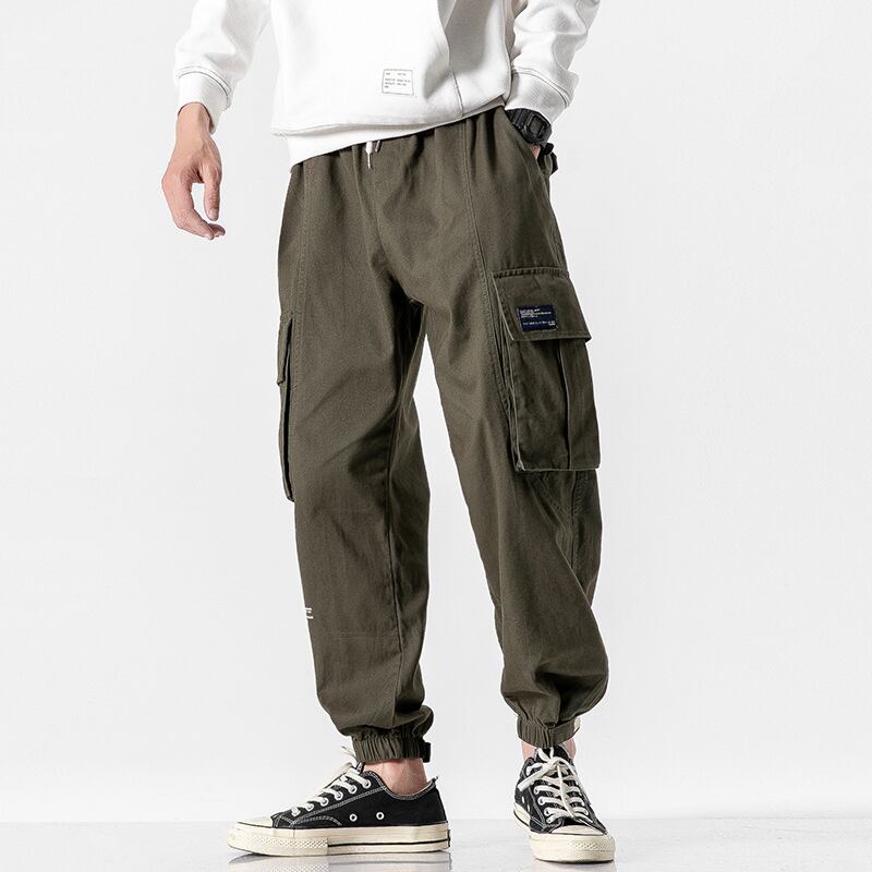 [BIGEMAN Series] ★Casual Pants★ 2color, 9/4 length bottoms, trousers, unisex, men's, large size, easy to match, commuting, traveling