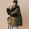 Load image into Gallery viewer, [Suikoishi Series] ★Winter Coat★ Cotton Coat Outerwear 3color Unisex Men's Color Scheme Khaki Green Black Gray
