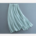 Load image into Gallery viewer, [Qing series] ★China style skirt★ 4color bottoms cotton linen plain simple easy to match
