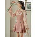 Load image into Gallery viewer, [MEIYI Series] ★One Piece★ Women's Short Length Faux Layered Ribbon Commuting Date Cute
