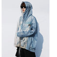 Load image into Gallery viewer, [SIN87 Series] ★UV protection★ UPF50+ Oil painting style Blue Sun protection Cooling protection Thin outerwear Loose fit Unisex Men's
