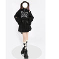 Load image into Gallery viewer, [Nekogan Series] ★Tops★ Ladies Fashion Butterfly Black Black Short Length Slimming SML
