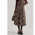 Load image into Gallery viewer, [Kiyi series]★Setup★Checked pattern vest + checked pattern skirt Retro cute Daterasha
