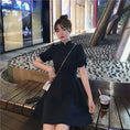 Load image into Gallery viewer, [KEKE Series]★China Dress★ 2color Short Length Date, Graduation Ceremony, Wedding, Slimming Chinese Clothing SML Red Black Short Sleeve
