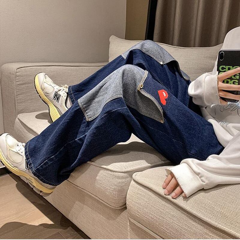 [ZHEYUAN Series]★Denim Pants★ 2color Casual Pants Trousers Bottoms Large Size Unisex Men's Fashion