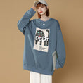 Load image into Gallery viewer, [JC Series]★Tops★ 3color Sweatshirt Sweatshirt Unisex Men's Cartoon Light Gray Black Blue
