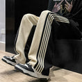 Load image into Gallery viewer, [YANDA Series] ★Casual Pants★ 3color Pants Bottoms Unisex Men's Vertical Stripes Striped Pattern Easy to Match
