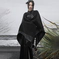 Load image into Gallery viewer, [Da Qinglong Shu Series] ★China style outerwear★ Cloak coat Rasha embroidery Chinese clothing Black Black Irregular
