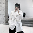 Load image into Gallery viewer, [Kaicho Fubon Series] ★Unique shirt★ 2 colors, white or black, long sleeves or short sleeves, unisex, cool, unique design, fashionable
