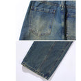 Load image into Gallery viewer, [BIGEMAN Series]★Denim Pants★ Bottoms Pants Men's Large Size Fashion Blue Blue
