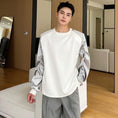 Load image into Gallery viewer, [Illustrated series] ★Tops★ Round neck Color scheme Unisex Men's White Stylish Easy to match
